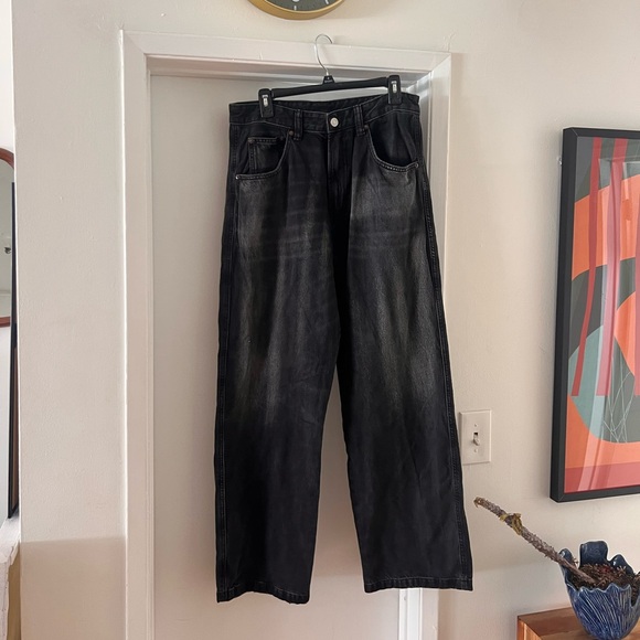 Zara Men's Dark Black Jeans - Picture 1 of 2